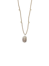 A Beautiful Story CHERISH smokey quartz silver necklace