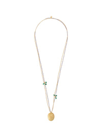 A Beautiful Story Courage Aventurine Gold Necklace