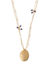A Beautiful Story Courage Lapis Lazuli Gold Necklace