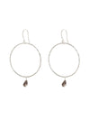 A Beautiful Story EMBRCAE smokey quartz silver earrings