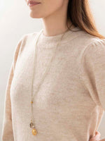 A Beautiful Story FAIRY smokey quartz gold necklace
