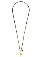 A Beautiful Story FANTASY black onyx gold necklace