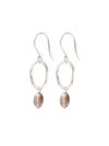 A Beautiful Story GRACEFUL smokey quartz silver earrings
