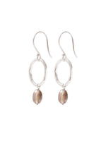 A Beautiful Story GRACEFUL smokey quartz silver earrings