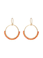 A Beautiful Story Kindness Carnelian Gold Earrings