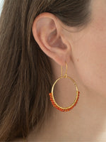 A Beautiful Story Kindness Carnelian Gold Earrings