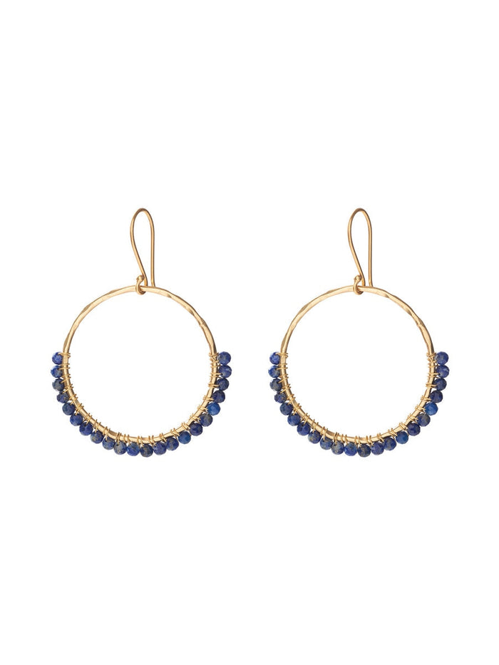 A Beautiful Story Kindness Lapis Lazuli Gold Earrings