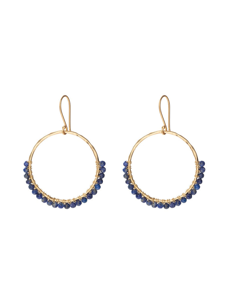 A Beautiful Story Kindness Lapis Lazuli Gold Earrings