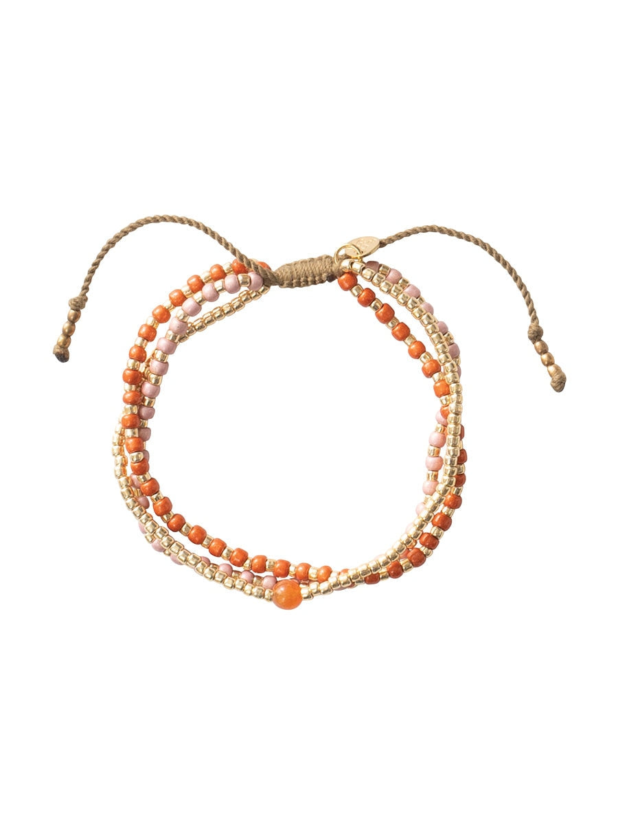 A Beautiful Story Loyal Carnelian Gold Bracelet