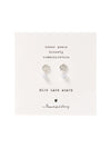 A Beautiful Story MINI COIN blue lace agate silver earrings