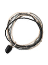 A Beautiful Story NIRMALA black onyx silver bracelet