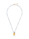 A Beautiful Story Prayer Lapis Lazuli Gold Necklace