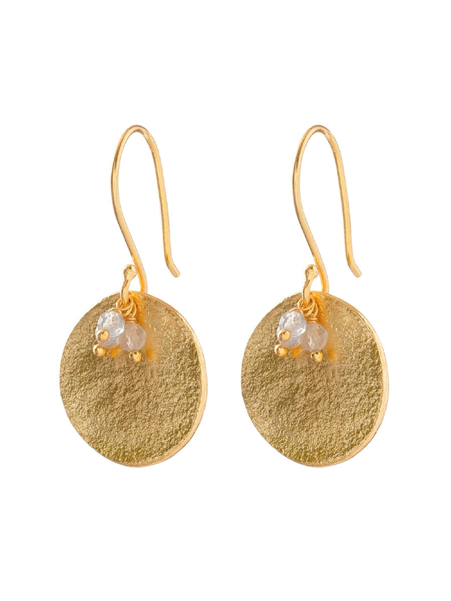 A Beautiful Story PRECIOUS labradorite gold earrings