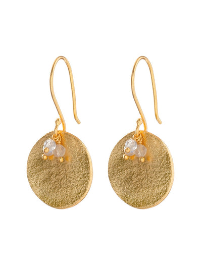A Beautiful Story PRECIOUS labradorite gold earrings