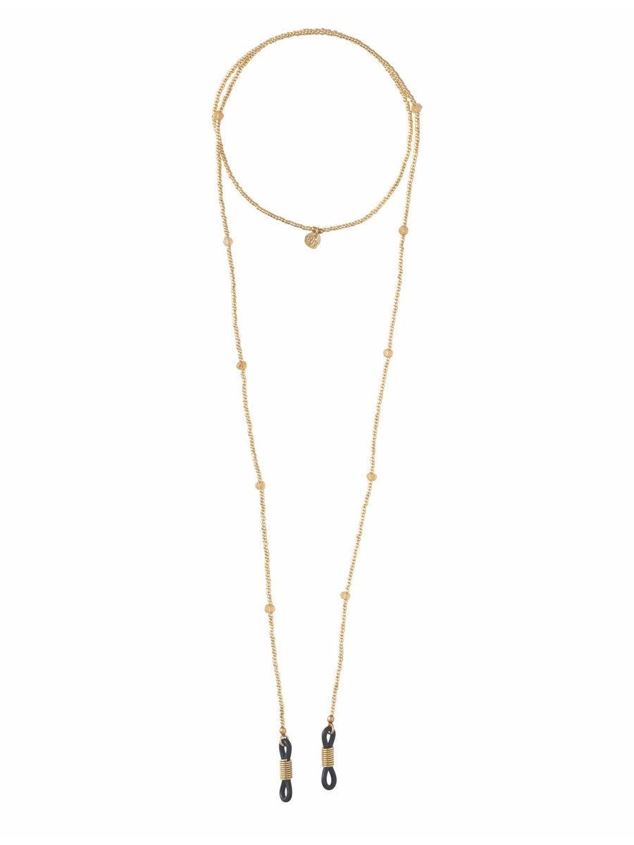 A Beautiful Story RAINBOW citrine gold glasses cord 