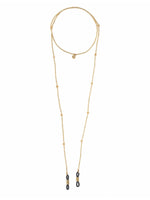 A Beautiful Story RAINBOW citrine gold glasses cord 