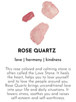 A Beautiful Story KINDNESS rose quartz gold earrings