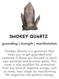 A Beautiful Story CHERISH smokey quartz silver necklace