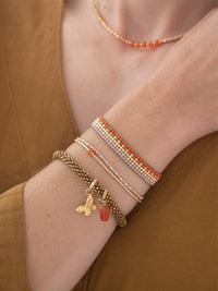 A Beautiful Story Soul Carnelian Gold Bracelet