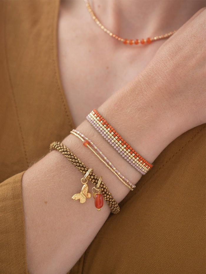 A Beautiful Story Soul Carnelian Gold Bracelet