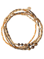 A Beautiful Story TOGETHER tiger eye gold bracelet
