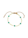 A Beautiful Story Warrior Aventurine Gold Bracelet