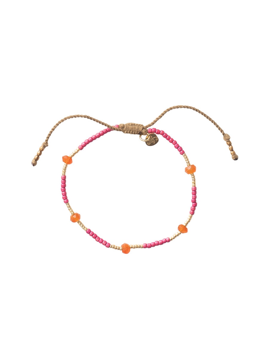 A Beautiful Story Warrior Carnelian Gold Bracelet