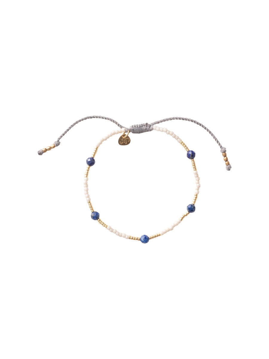 A Beautiful Story Warrior Lapis Lazuli Gold Bracelet