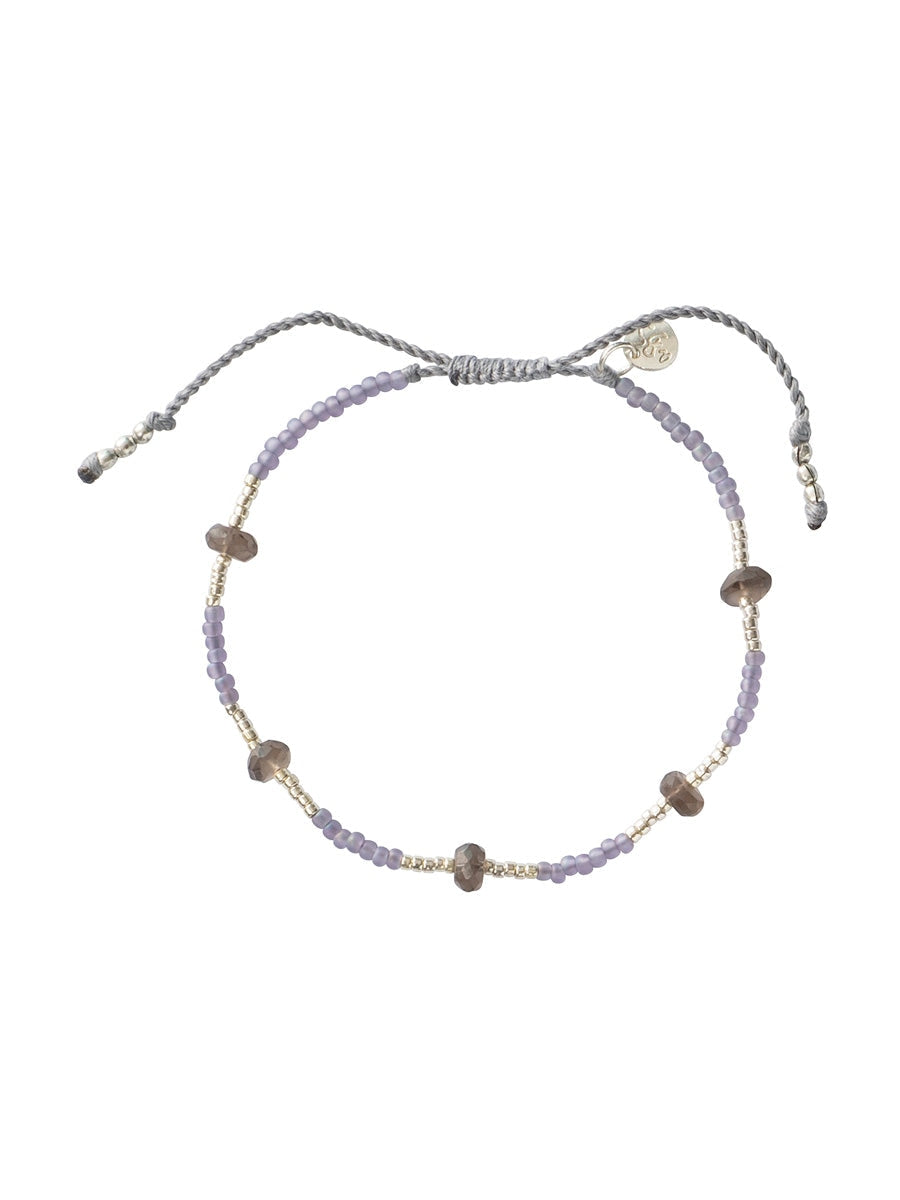 A Beautiful Story WARRIOR smokey quartz silver bracelet