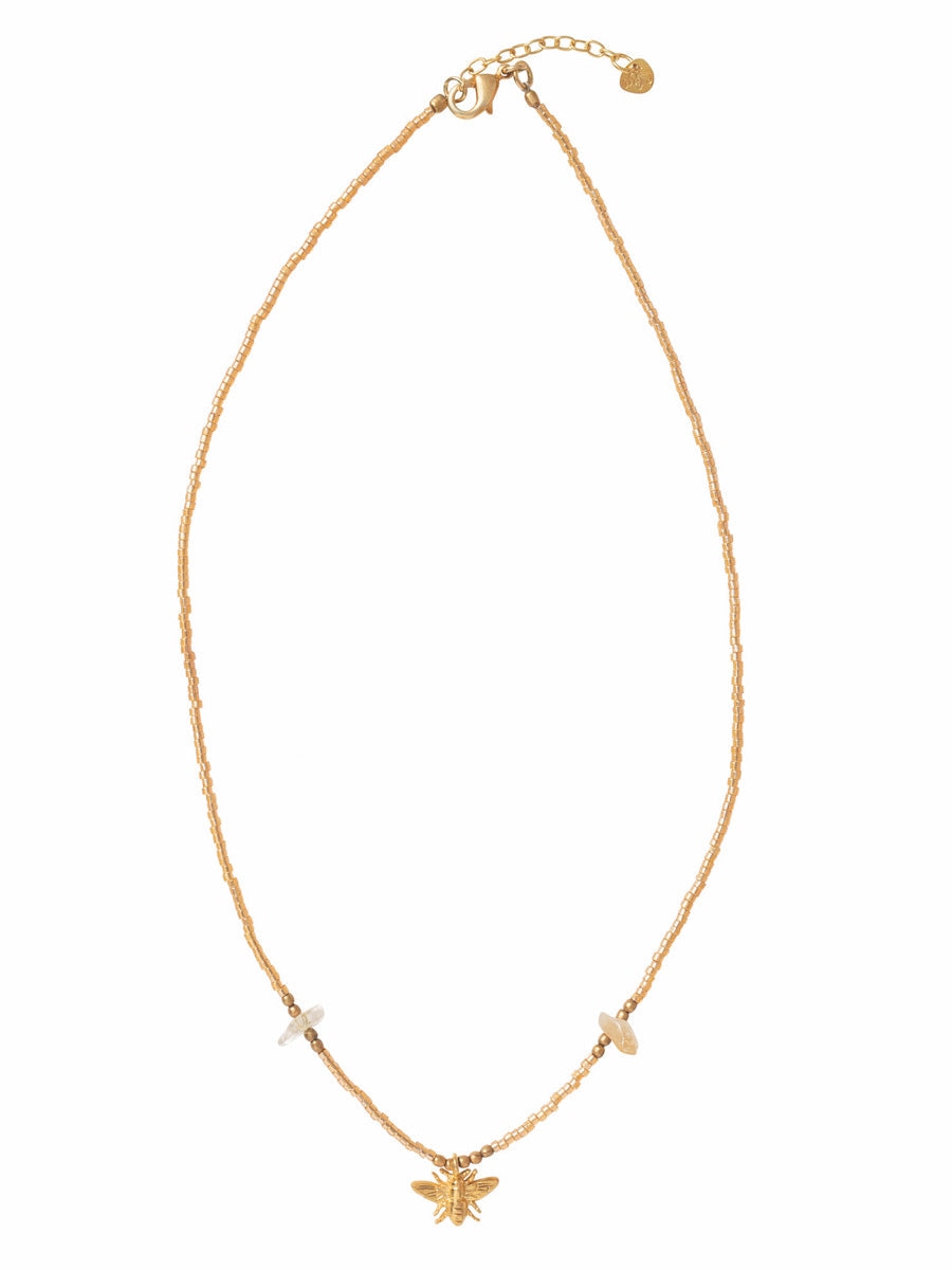 A Beautiful Story WILDFLOWER citrine gold necklace
