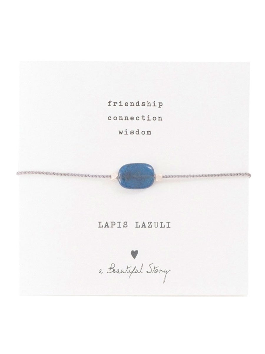 A Beautiful Storyn Lapiz Lazuli Gemstoen Card.