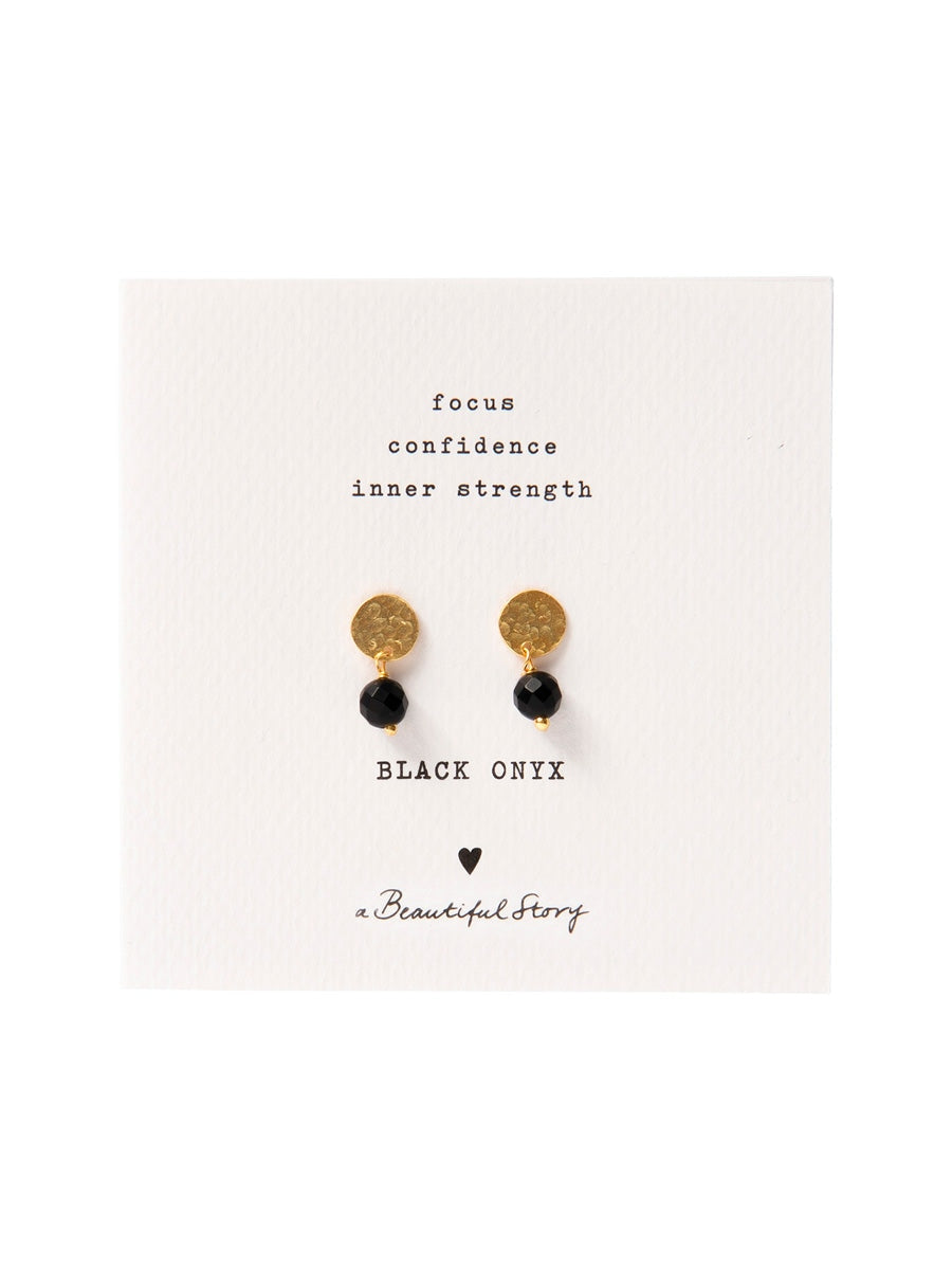 A Beautiful Story MINI COIN gold earrings