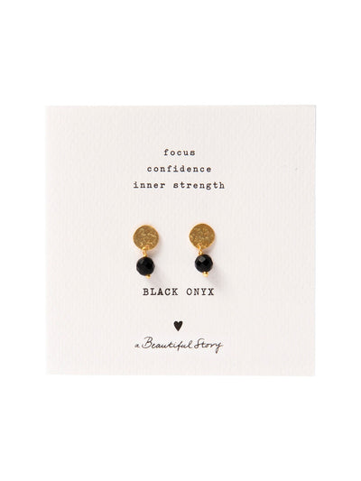 A Beautiful Story MINI COIN gold earrings