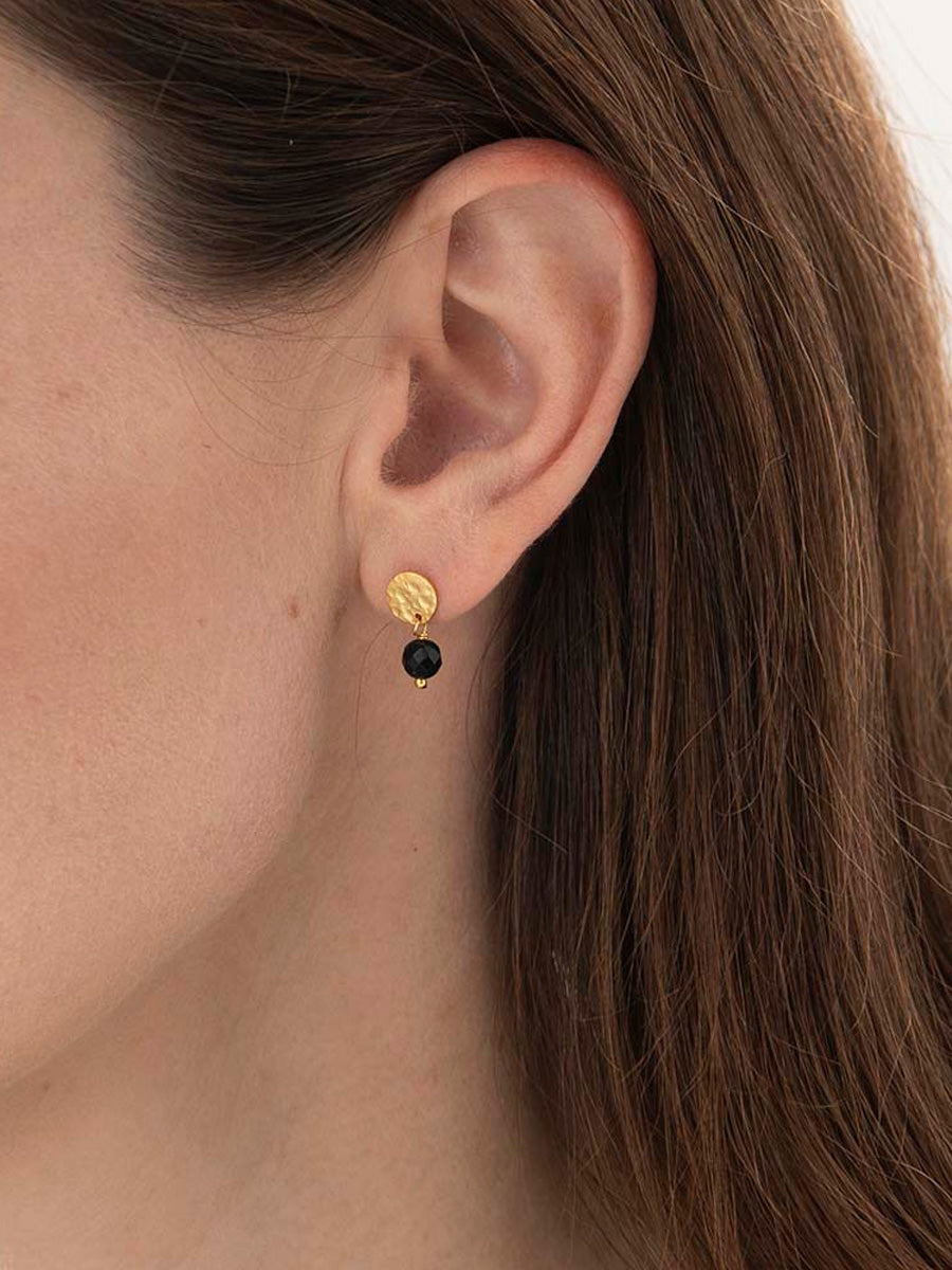 A Beautiful Story MINI COIN gold earrings
