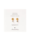 A Beautiful Story MINI COIN labradorite gold earrings