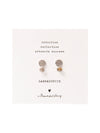 A Beautiful Story MINI COIN silver earrings labradorite
