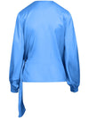 Coster Copenhagen Blouse with wrap effect Sporty blue