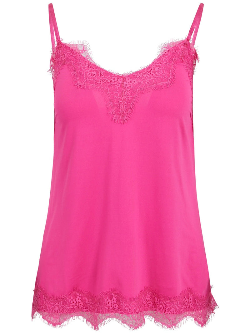 Coster Copenhagen CC Heart lace top Hot pink