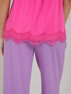 Coster Copenhagen CC Heart lace top Hot pink