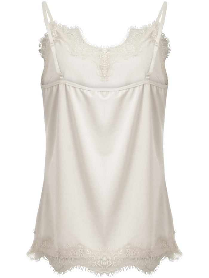 Coster Copenhagen CC Heart lace top värissä luonnonvalkoinen