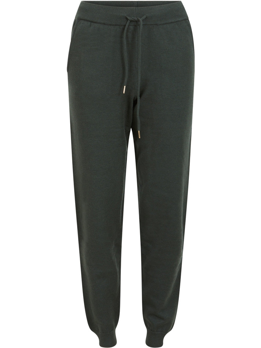 Coster Copenhagen CORA comfy knit pants dark green