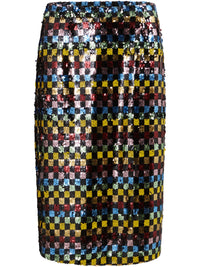 Coster Copenhagen Skirt in printed sequins Mix
