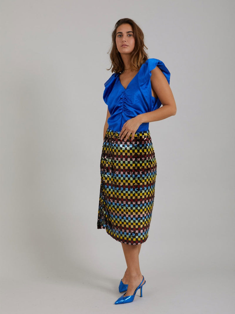 Coster Copenhagen Skirt in printed sequins Mix