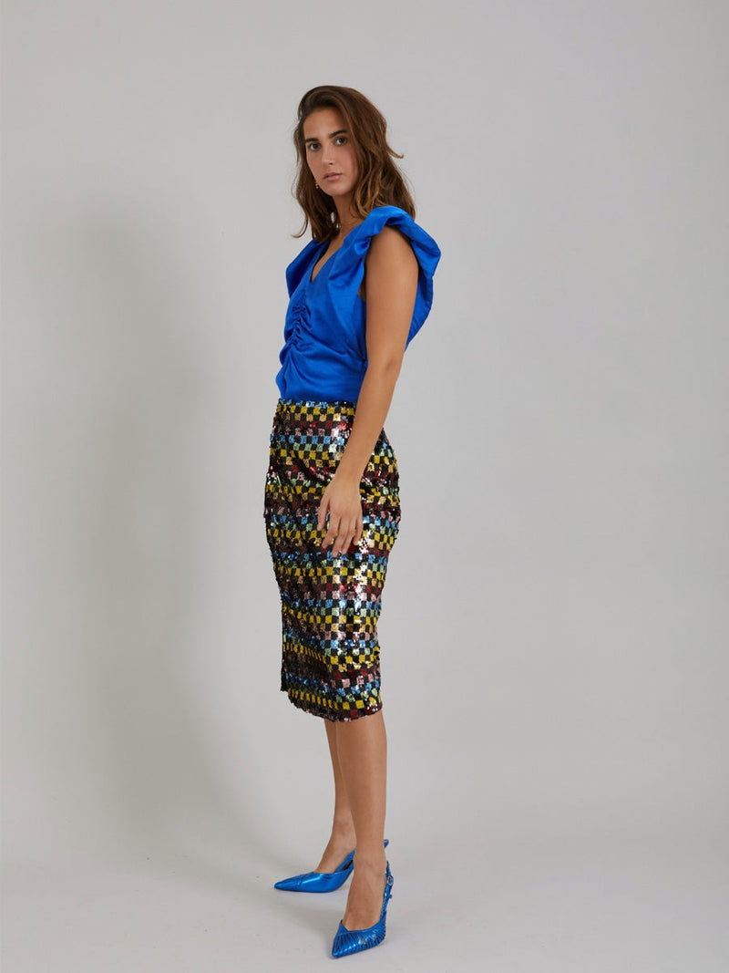 Coster Copenhagen Skirt in printed sequins Mix