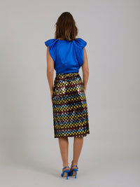 Coster Copenhagen Skirt in printed sequins Mix