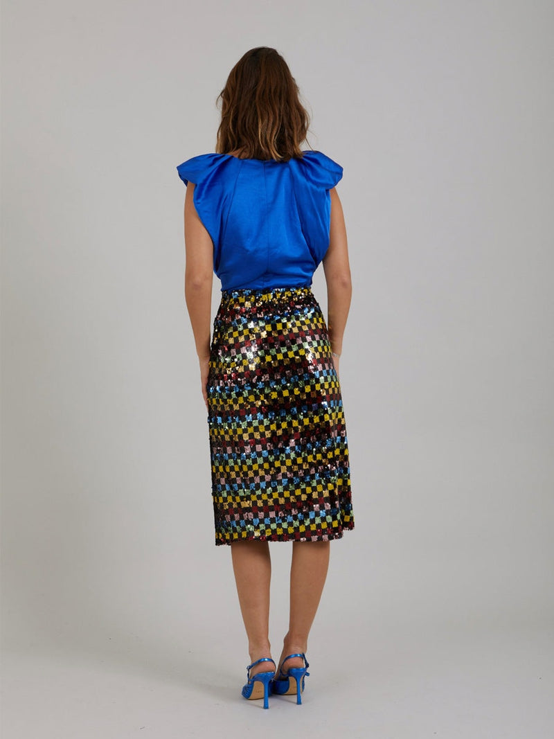 Coster Copenhagen Skirt in printed sequins Mix