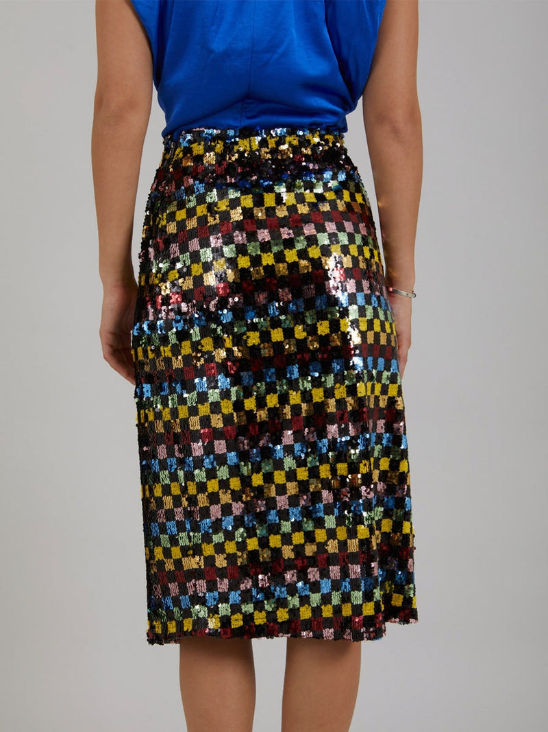 Coster Copenhagen Skirt in printed sequins Mix