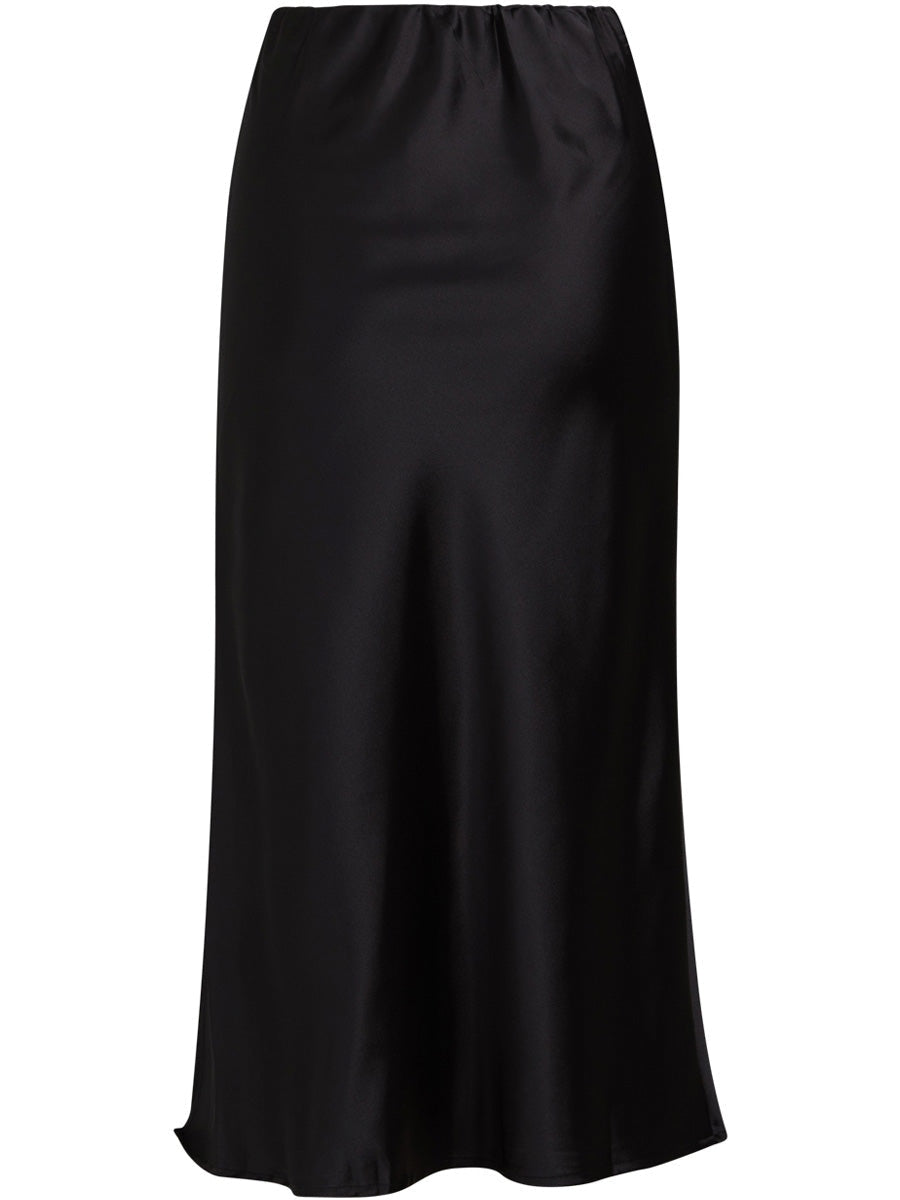 Coster Copenhagen SKYLER sateen skirt black