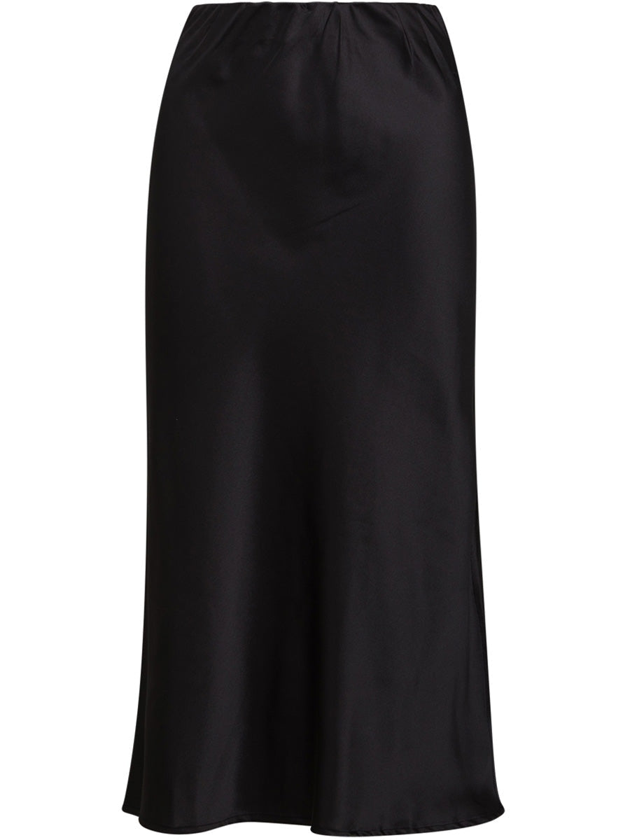 Coster Copenhagen SKYLER sateen skirt black