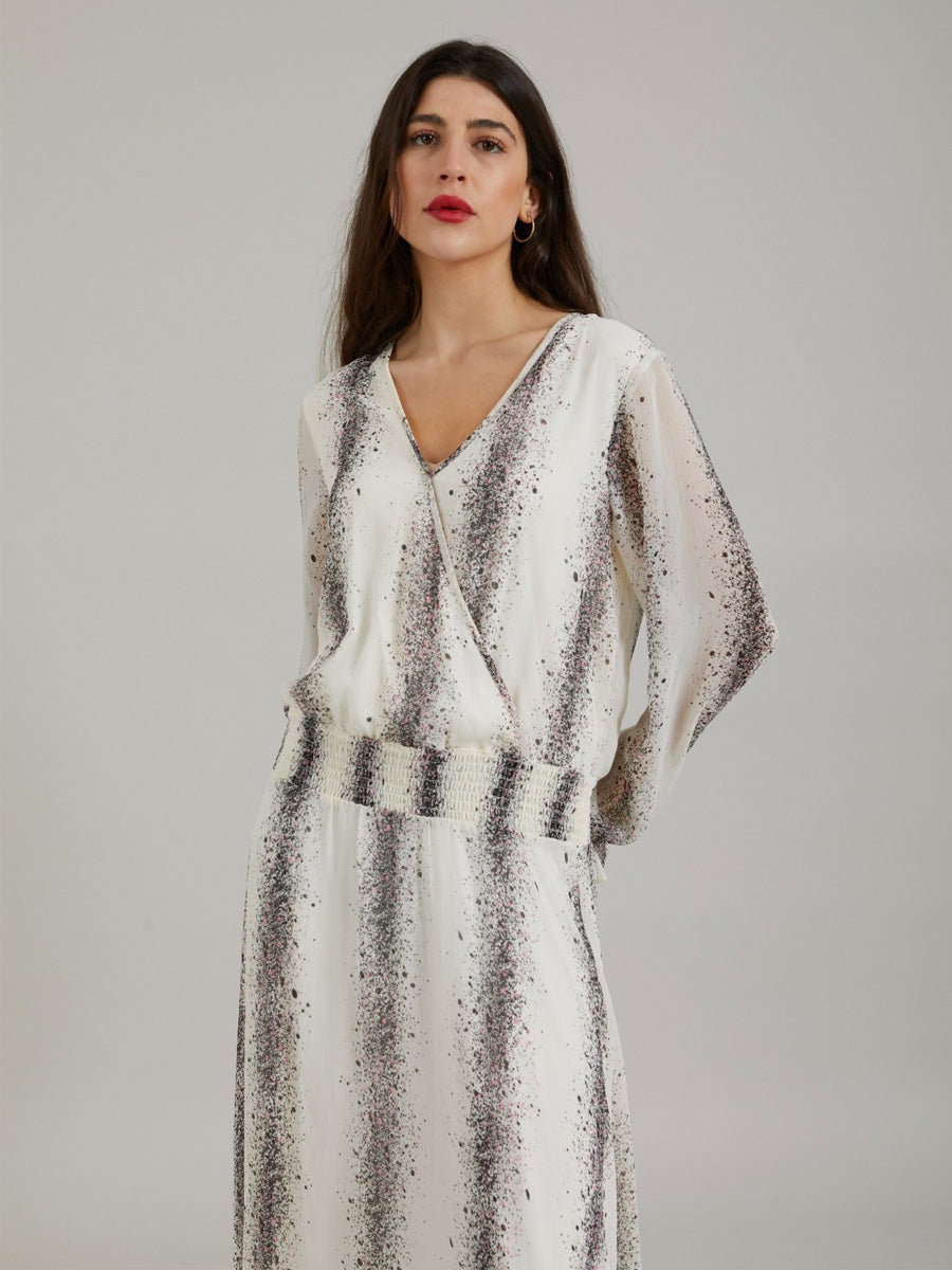 Coster Copenhagen Dress with stripe splash print